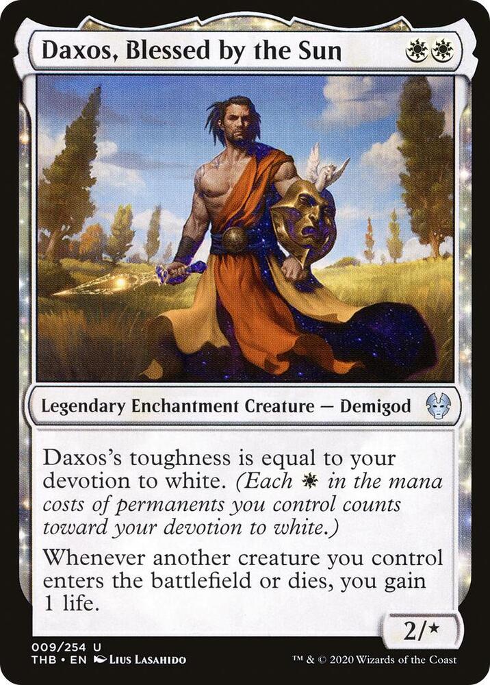 Daxos, Blessed by the Sun 9 card from Theros Beyond Death