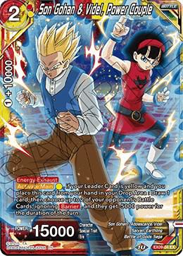 Son Gohan & Videl, Power Couple EX09-04 card from Expansion Deck Box Set 09: Saiyan Surge