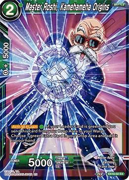 Master Roshi, Kamehameha Origins EX10-02 card from Expansion Deck Box Set 10: Namekian Surge