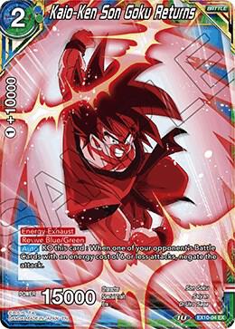 Kaio-Ken Son Goku Returns EX10-04 card from Expansion Deck Box Set 10: Namekian Surge