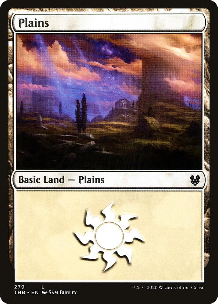 Plains 279 card from Theros Beyond Death