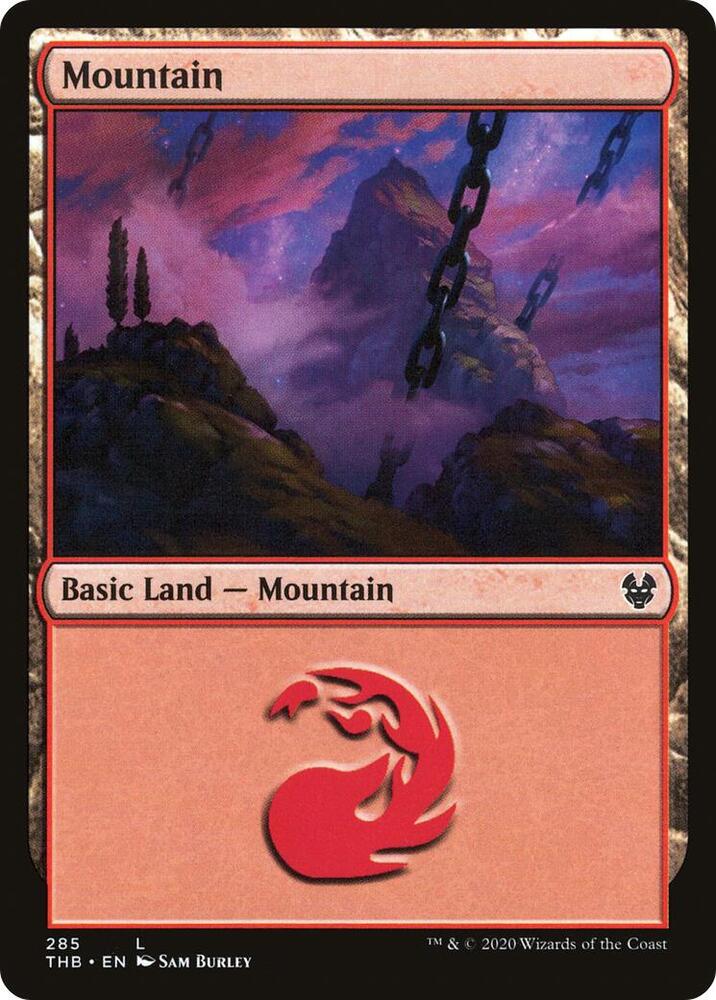 Mountain 285 card from Theros Beyond Death