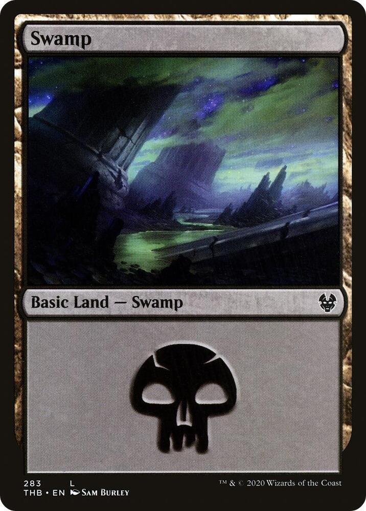 Swamp 283 card from Theros Beyond Death