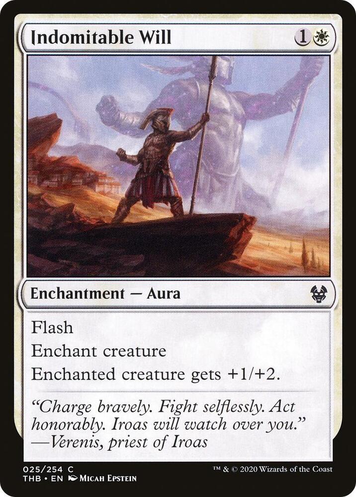 Indomitable Will 25 card from Theros Beyond Death