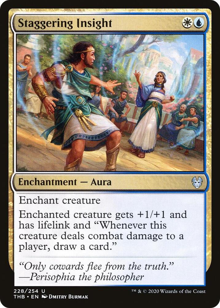 Staggering Insight 228 card from Theros Beyond Death