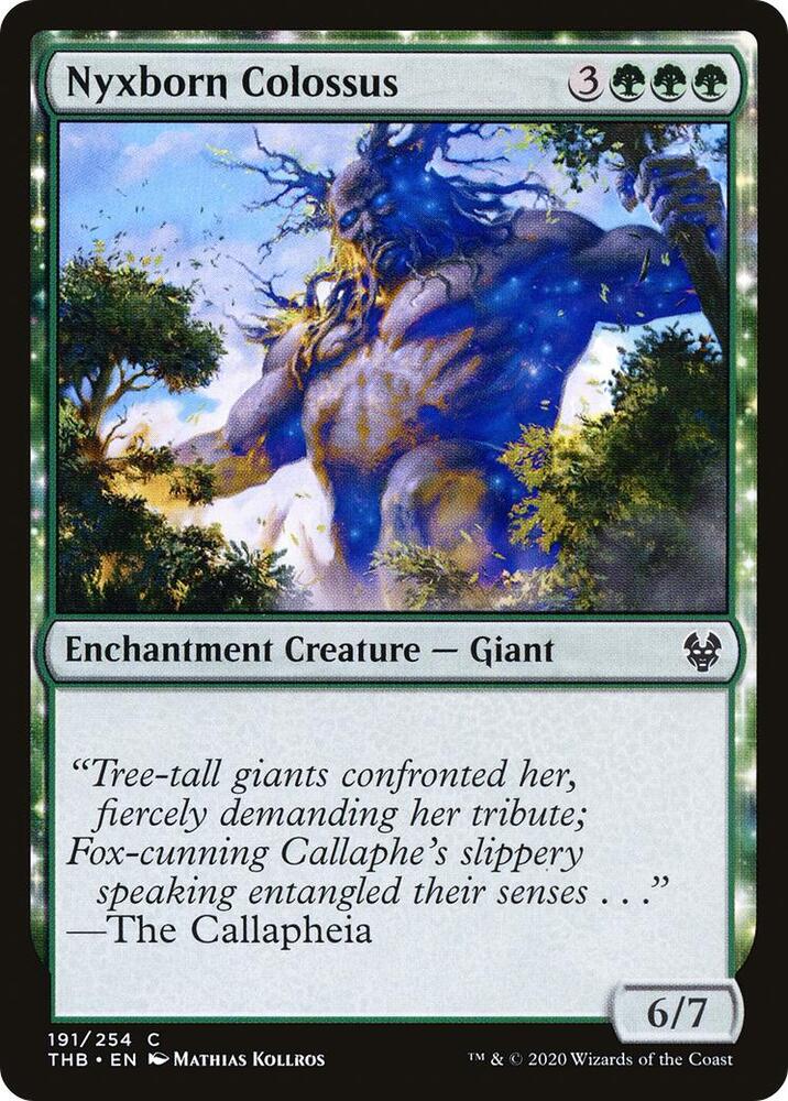Nyxborn Colossus 191 card from Theros Beyond Death