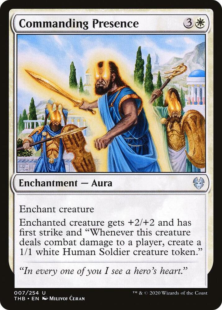 Commanding Presence 7 card from Theros Beyond Death