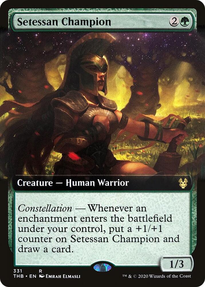 Setessan Champion (Extended Art) 331 card from Theros Beyond Death