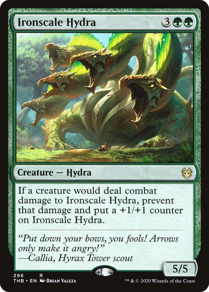 Ironscale Hydra 296 card from Theros Beyond Death