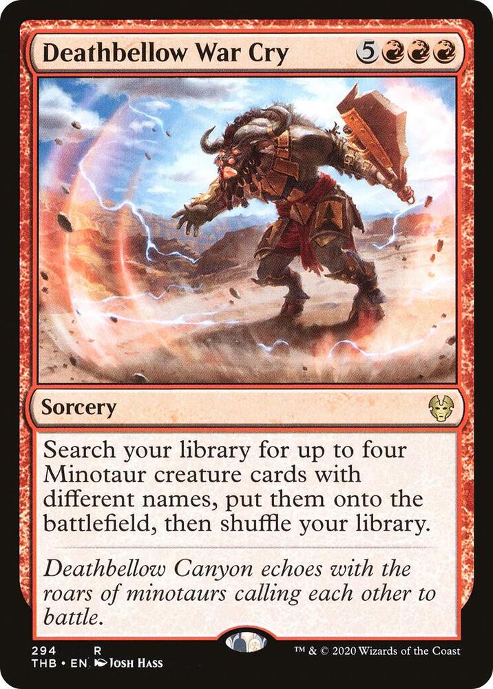 Deathbellow War Cry 294 card from Theros Beyond Death