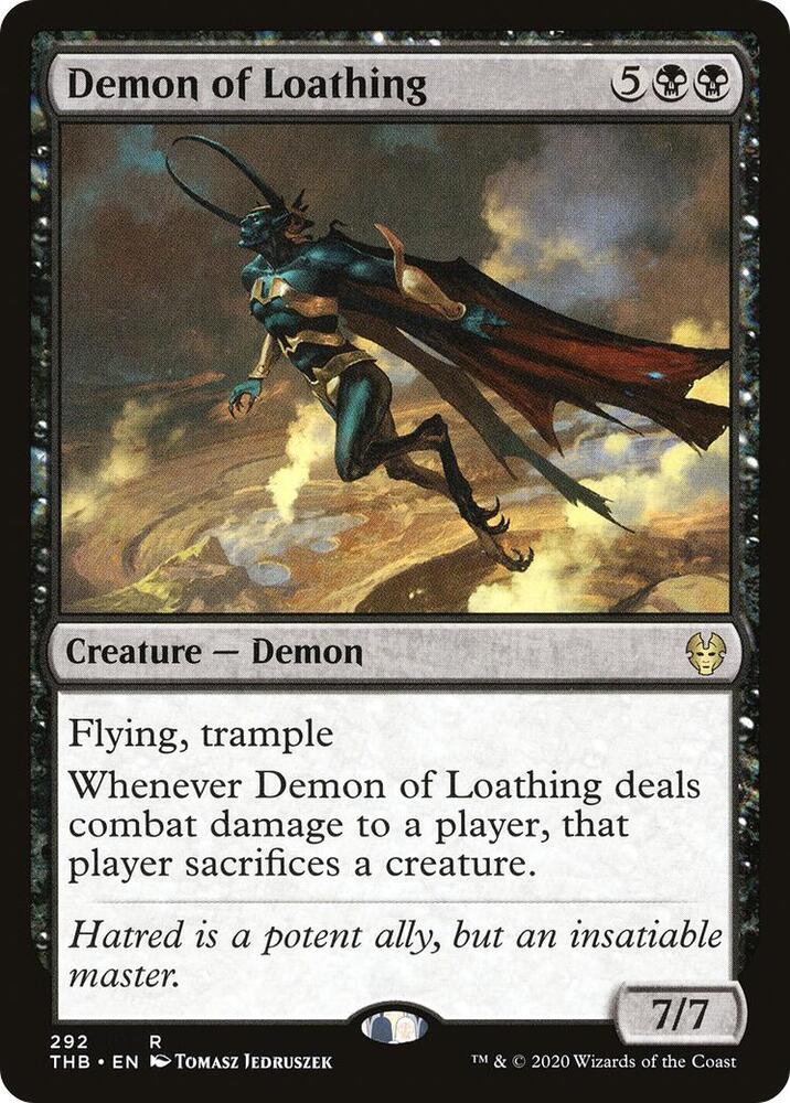 Demon of Loathing 292 card from Theros Beyond Death