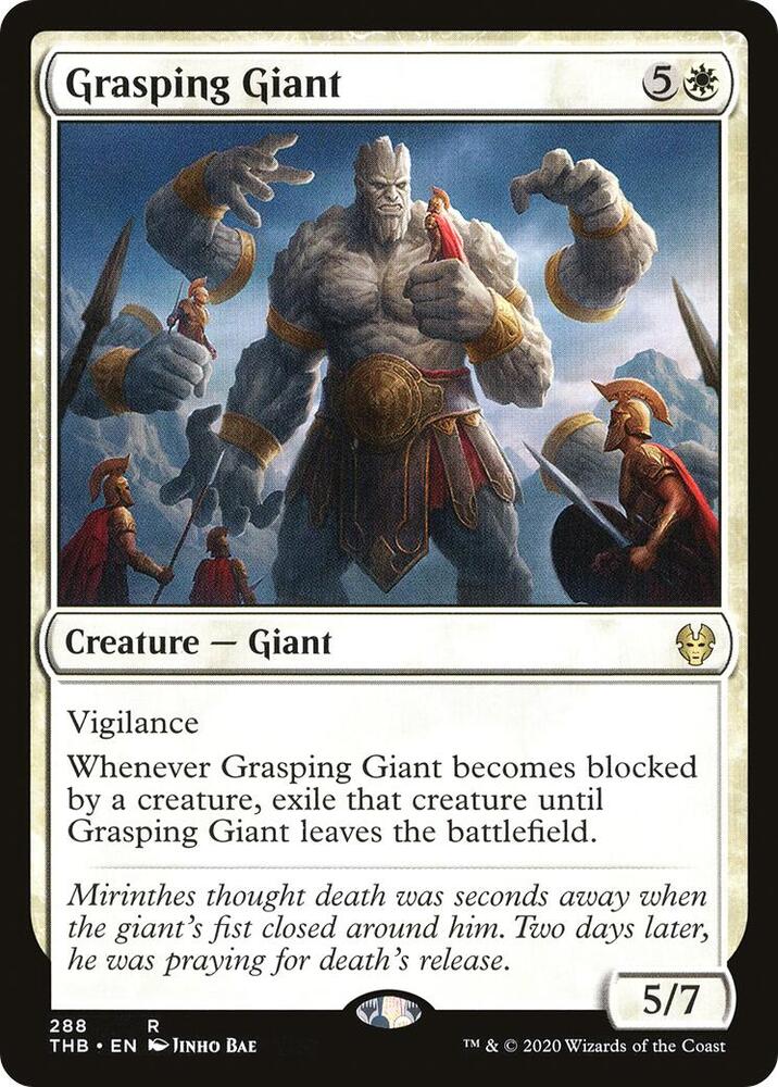 Grasping Giant 288 card from Theros Beyond Death