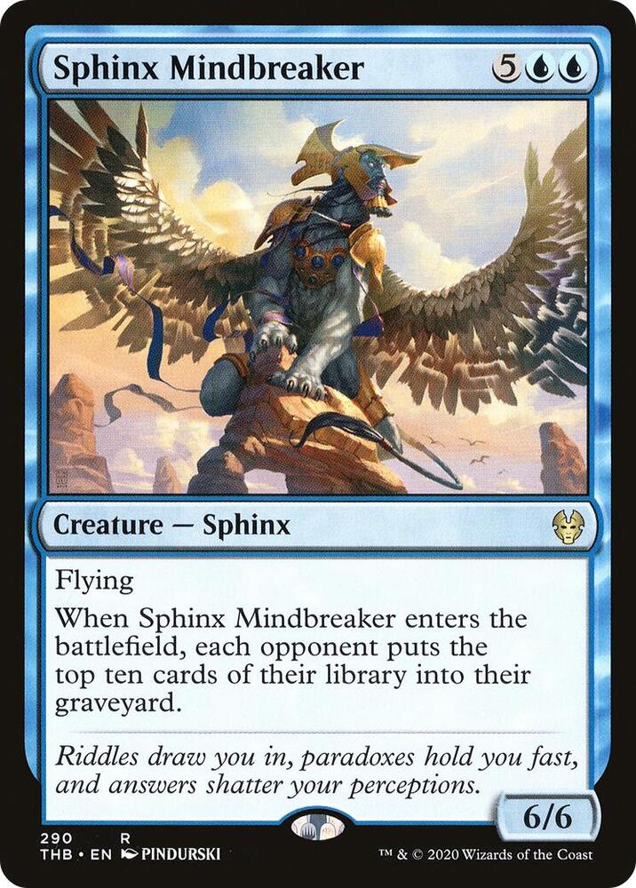 Sphinx Mindbreaker 290 card from Theros Beyond Death