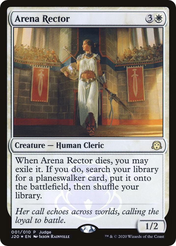 Arena Rector 1 card from Judge Promos