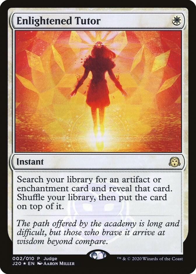 Enlightened Tutor 2 card from Judge Promos
