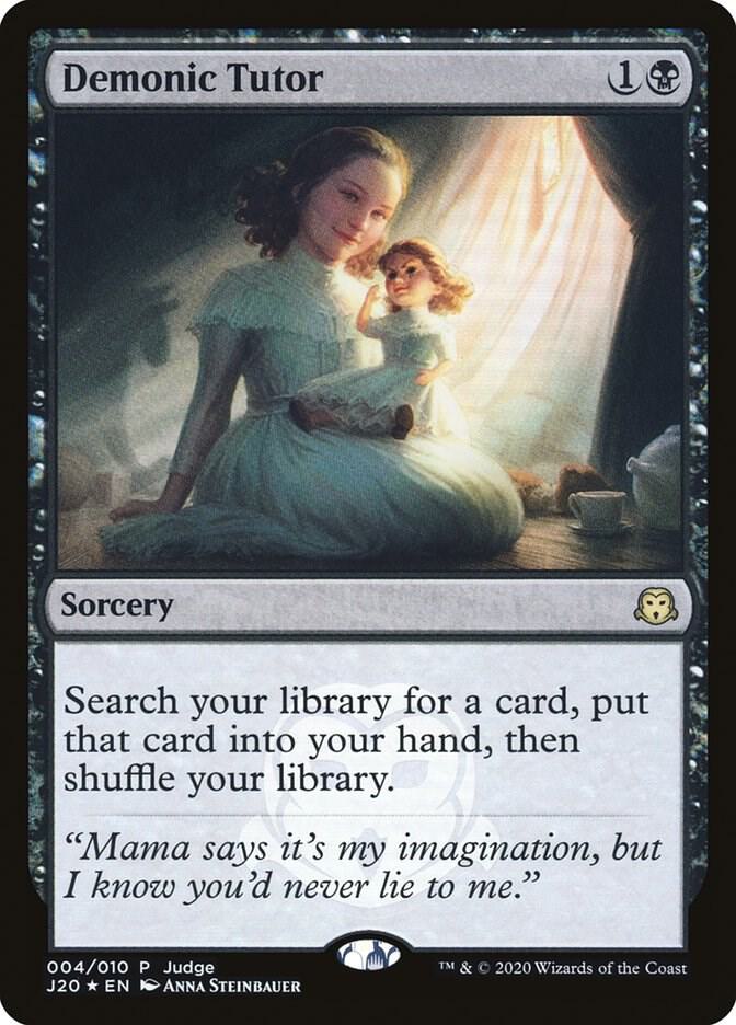 Demonic Tutor (J20) 4 card from Judge Promos