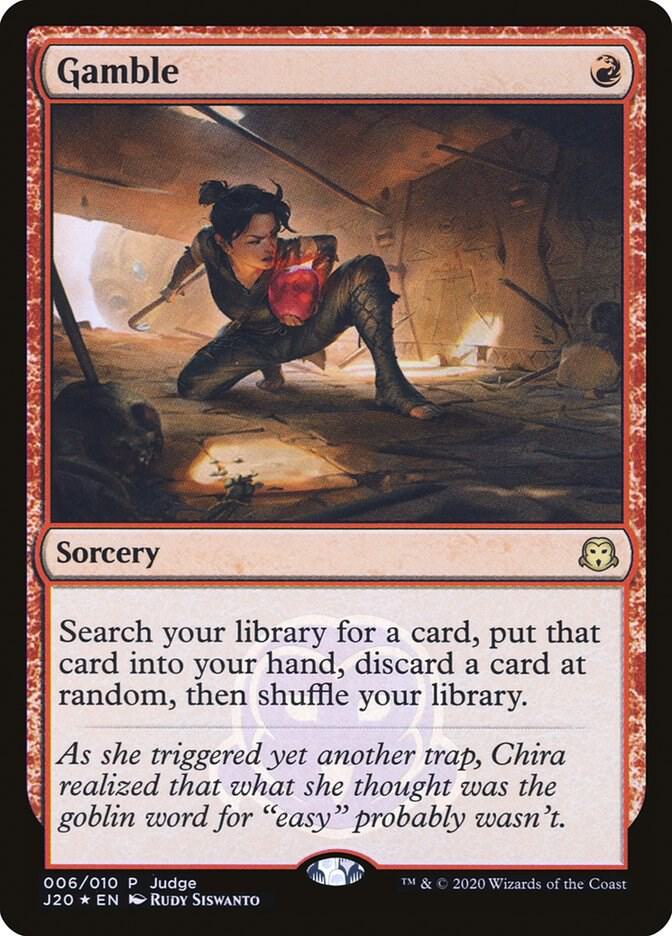 Gamble 6 card from Judge Promos