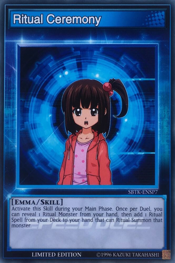 Ritual Ceremony SBTK-ENSP7 card from Speed Duel: Trials of the Kingdom