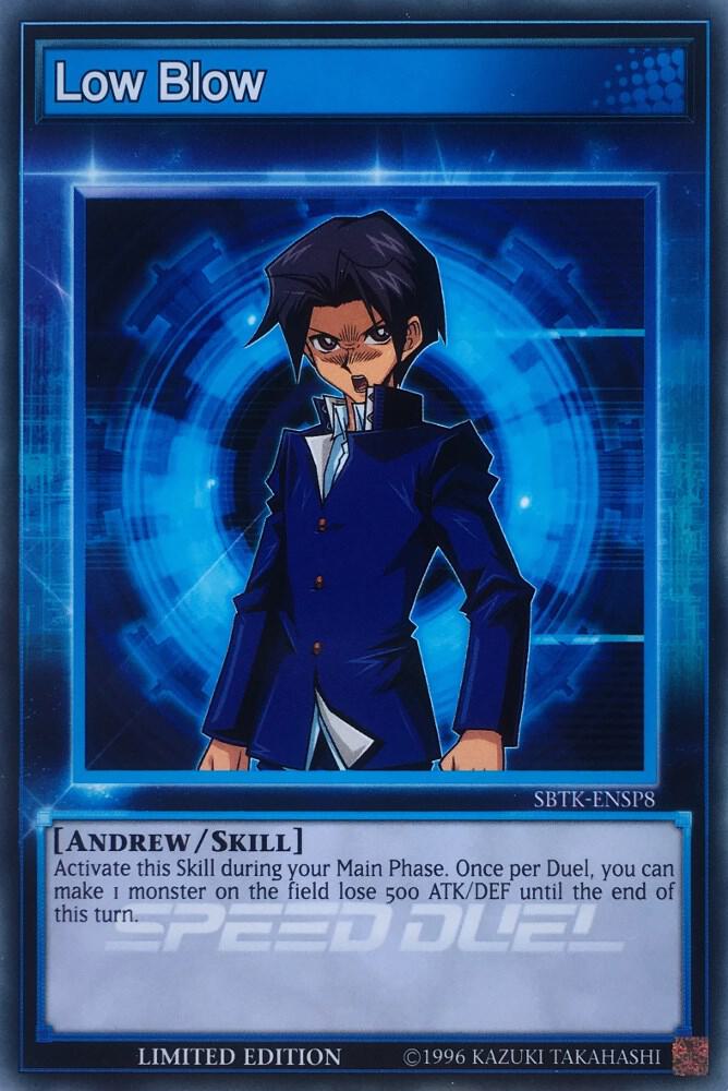 Low Blow SBTK-ENSP8 card from Speed Duel: Trials of the Kingdom