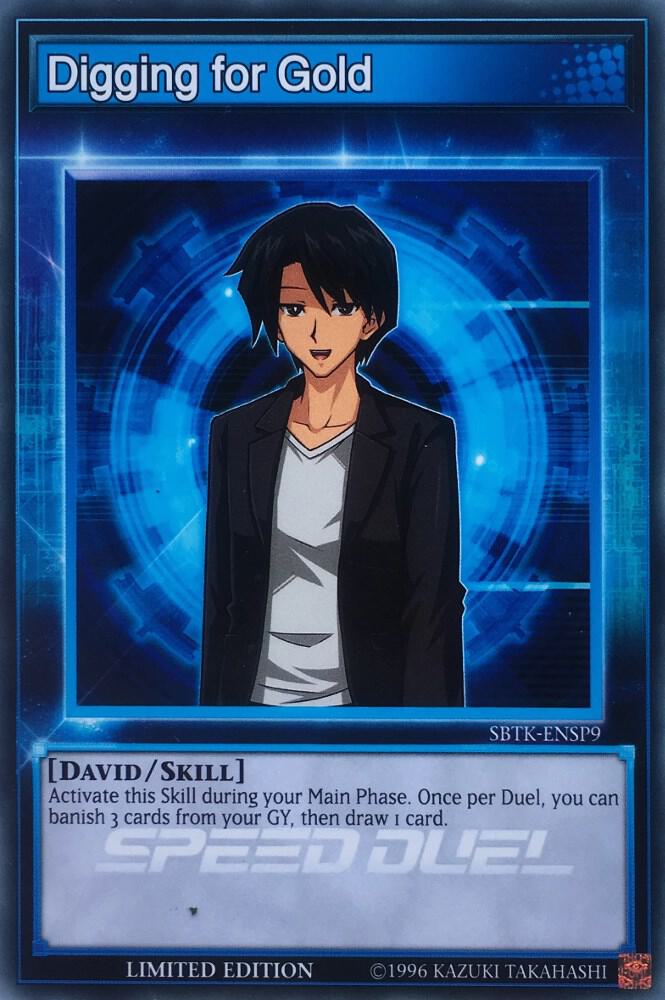 Digging for Gold SBTK-ENSP9 card from Speed Duel: Trials of the Kingdom