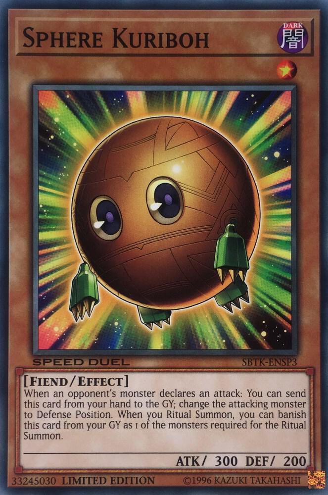 Sphere Kuriboh SBTK-ENSP3 card from Speed Duel: Trials of the Kingdom
