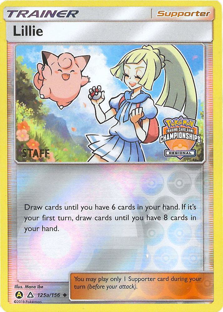 Lillie - 215a/156 (Regional Championships) [Staff] 125a/156 card from League & Championship Cards