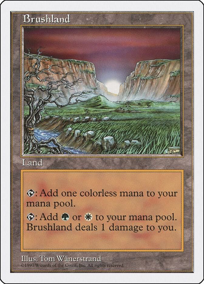 Brushland card from Fifth Edition