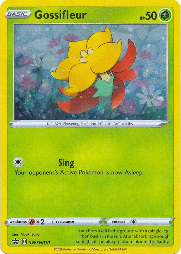 Gossifleur SWSH010 card from SWSH: Sword & Shield Promo Cards