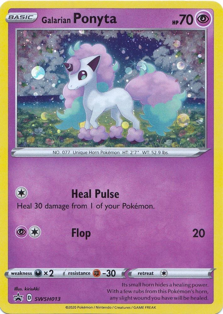 Galarian Ponyta SWSH013 card from SWSH: Sword & Shield Promo Cards