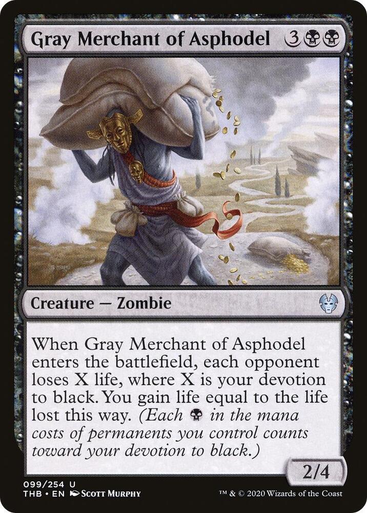 Gray Merchant of Asphodel 99 card from Theros Beyond Death