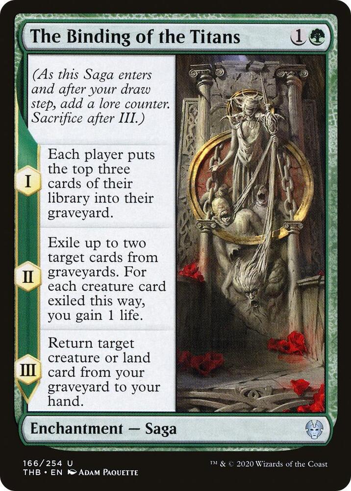 The Binding of the Titans 166 card from Theros Beyond Death