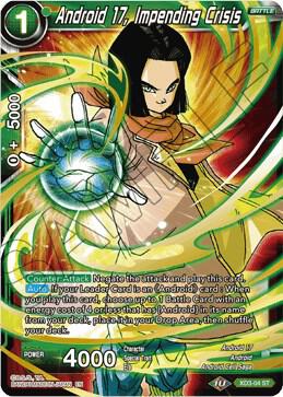 Android 17, Impending Crisis XD3-04 card from Universal Onslaught