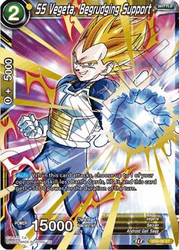 SS Vegeta, Begrudging Support XD3-06 card from Universal Onslaught