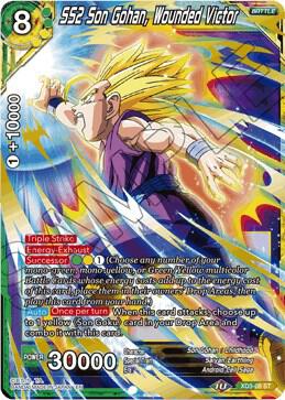 SS2 Son Gohan, Wounded Victor XD3-08 card from Universal Onslaught