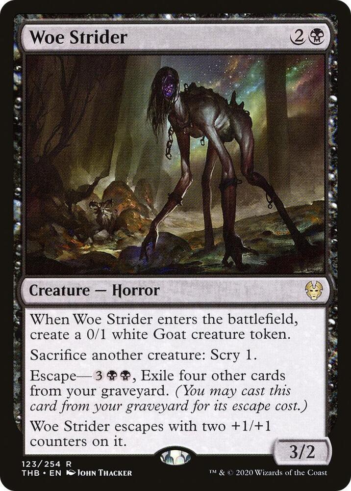 Woe Strider 123 card from Theros Beyond Death