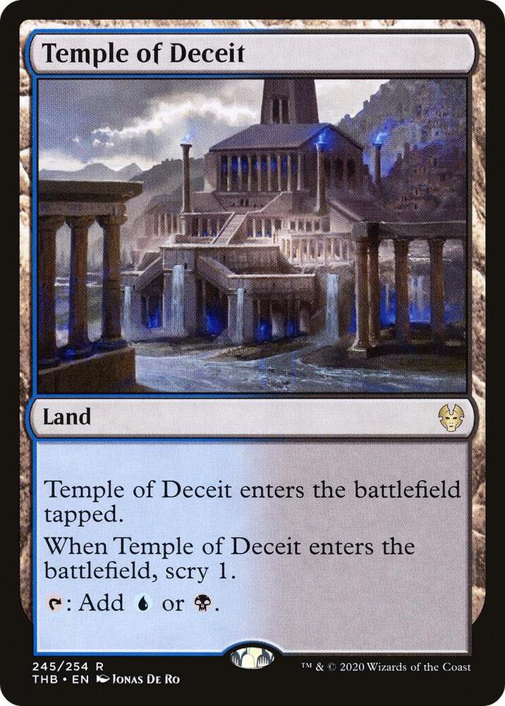 Temple of Deceit 245 card from Theros Beyond Death