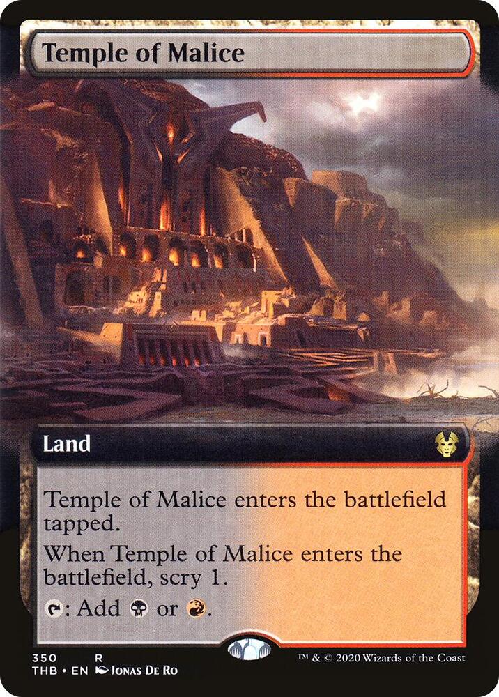 Temple of Malice (Extended Art) 350 card from Theros Beyond Death