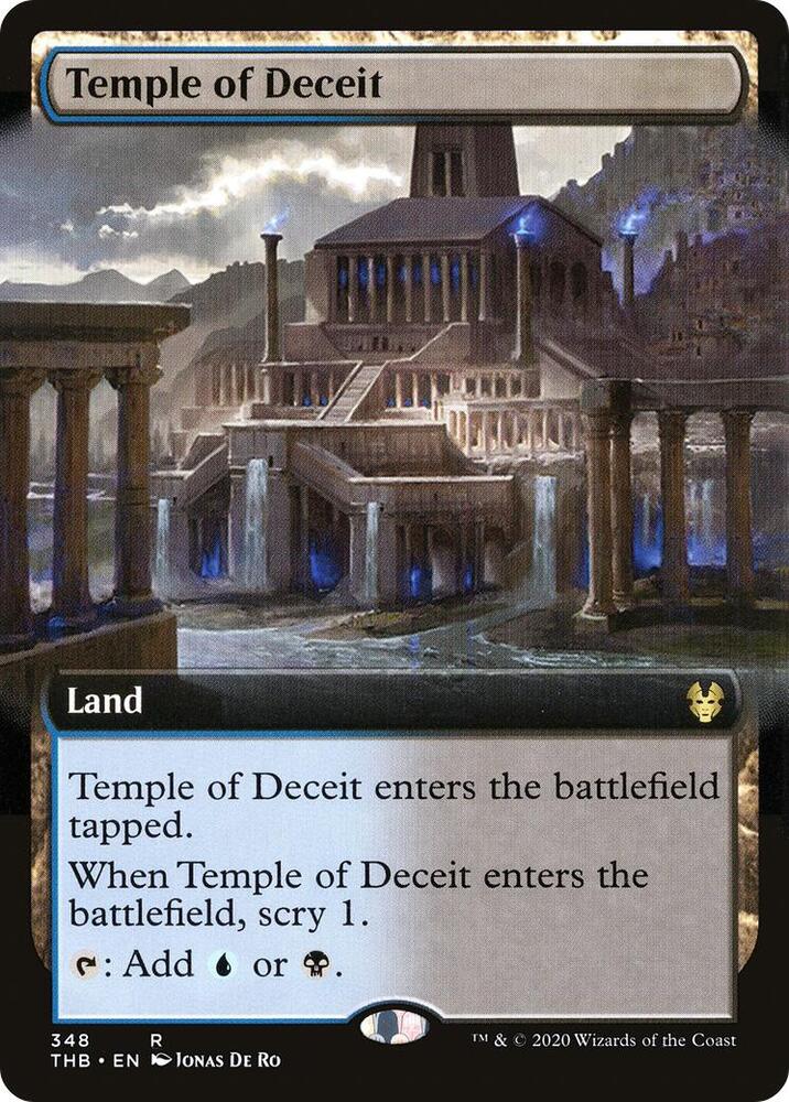 Temple of Deceit (Extended Art) 348 card from Theros Beyond Death