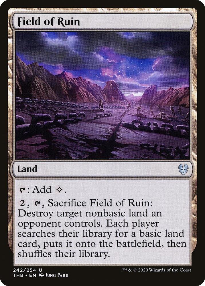 Field of Ruin 242 card from Theros Beyond Death