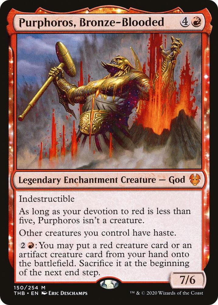 Purphoros, Bronze-Blooded 150 card from Theros Beyond Death