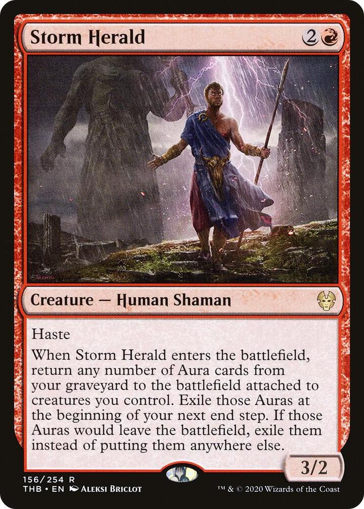 Storm Herald 156 card from Theros Beyond Death
