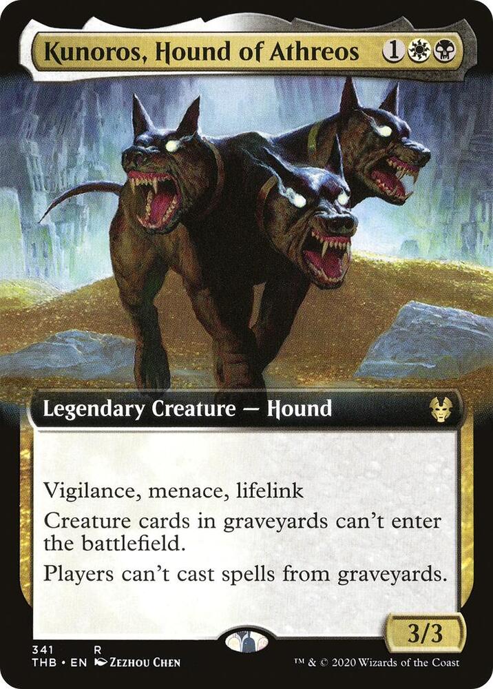 Kunoros, Hound of Athreos (Extended Art) 341 card from Theros Beyond Death