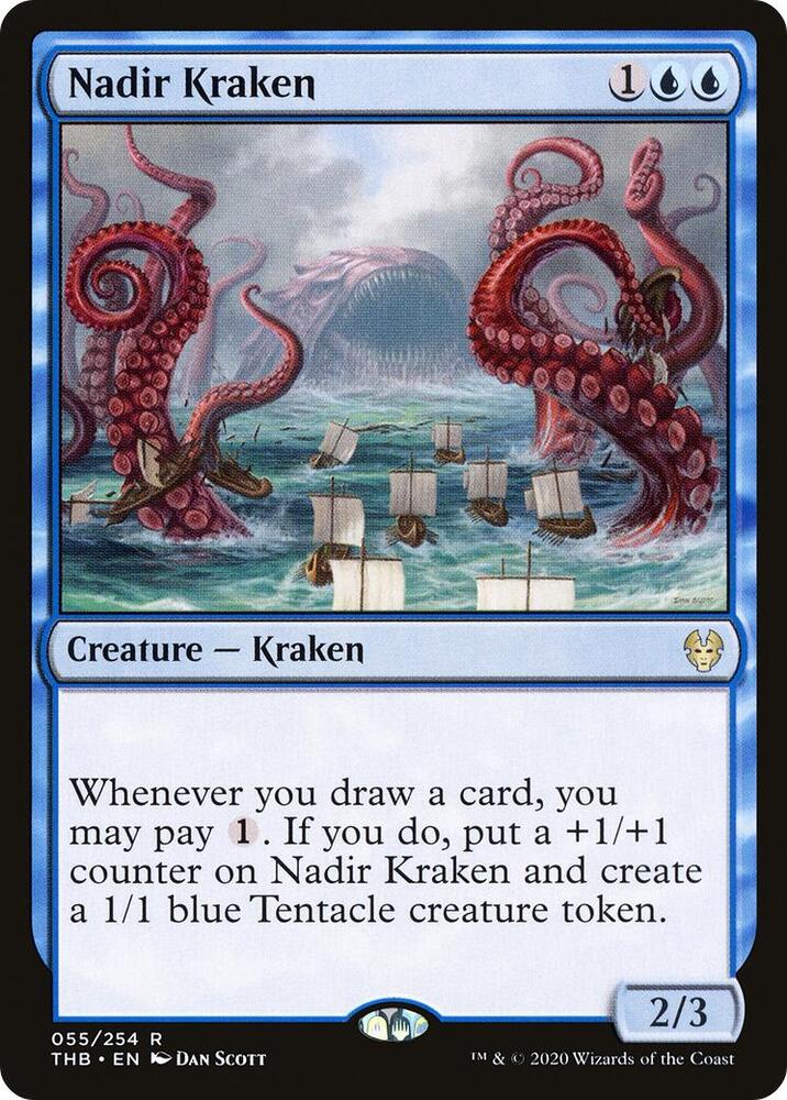 Nadir Kraken 55 card from Theros Beyond Death