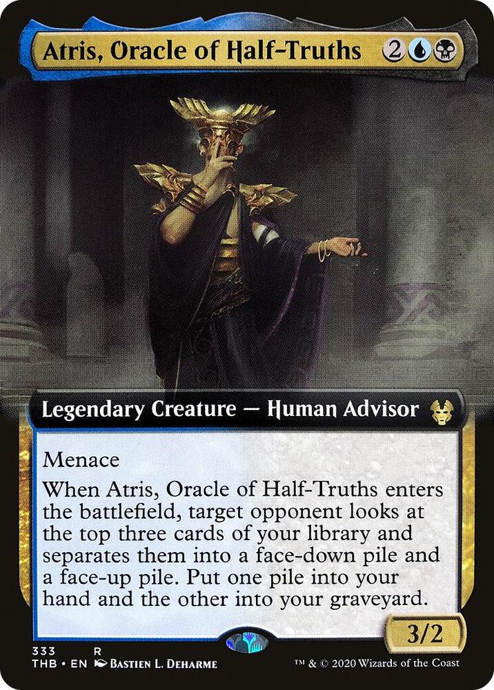 Atris, Oracle of Half-Truths (Extended Art) 333 card from Theros Beyond Death