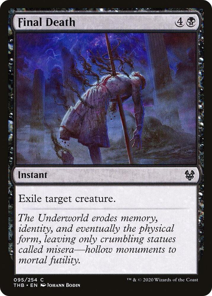 Final Death 95 card from Theros Beyond Death