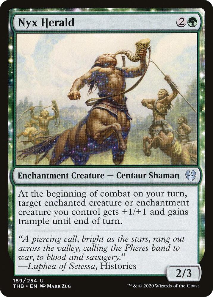 Nyx Herald 189 card from Theros Beyond Death