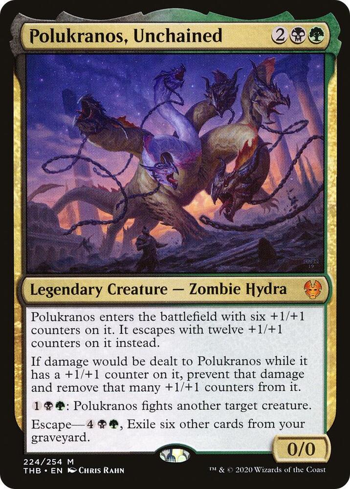 Polukranos, Unchained 224 card from Theros Beyond Death