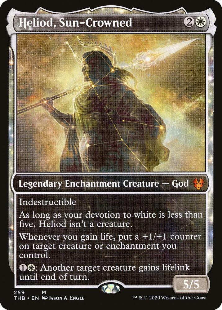 Heliod, Sun-Crowned (Showcase) 259 card from Theros Beyond Death