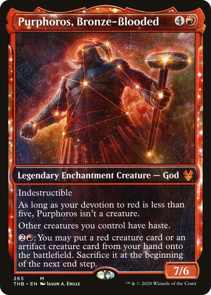 Purphoros, Bronze-Blooded (Showcase) 265 card from Theros Beyond Death