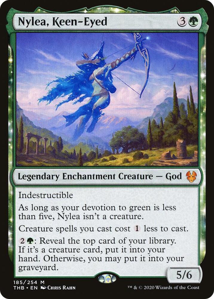 Nylea, Keen-Eyed 185 card from Theros Beyond Death